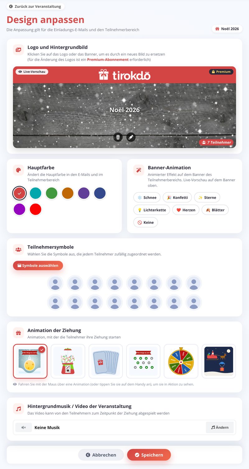 Design anpassen