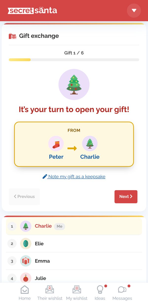 The Secret Santa revealed