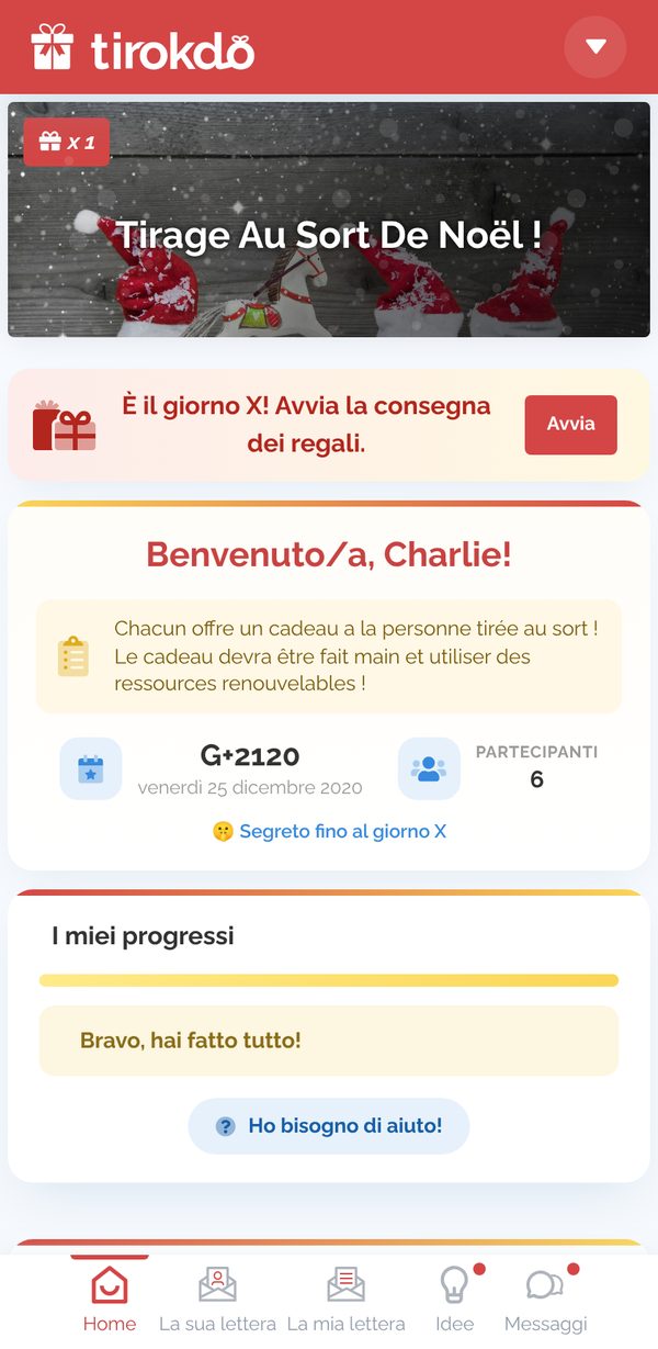 Il grande giorno nella pagina iniziale