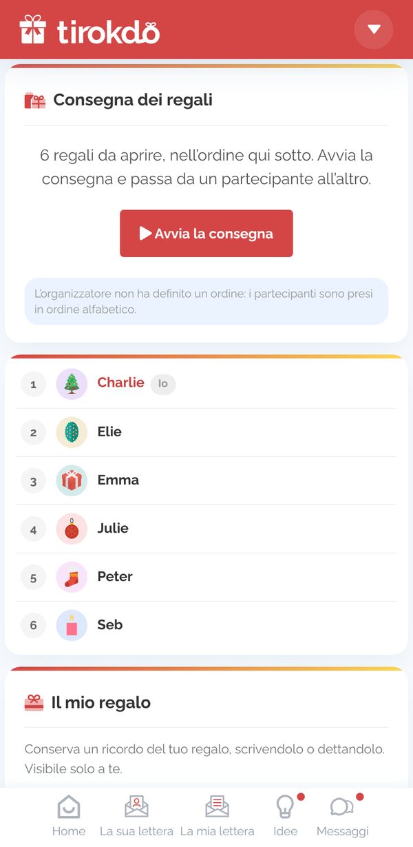 La consegna dei regali