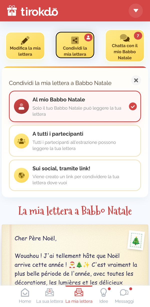 Condividi la mia lettera