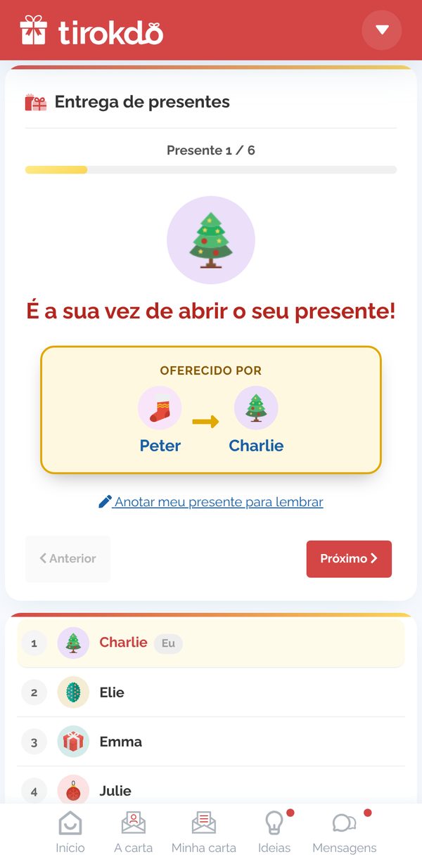 O amigo secreto revelado