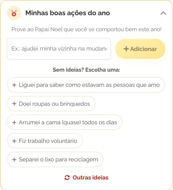 Minhas boas ações do ano