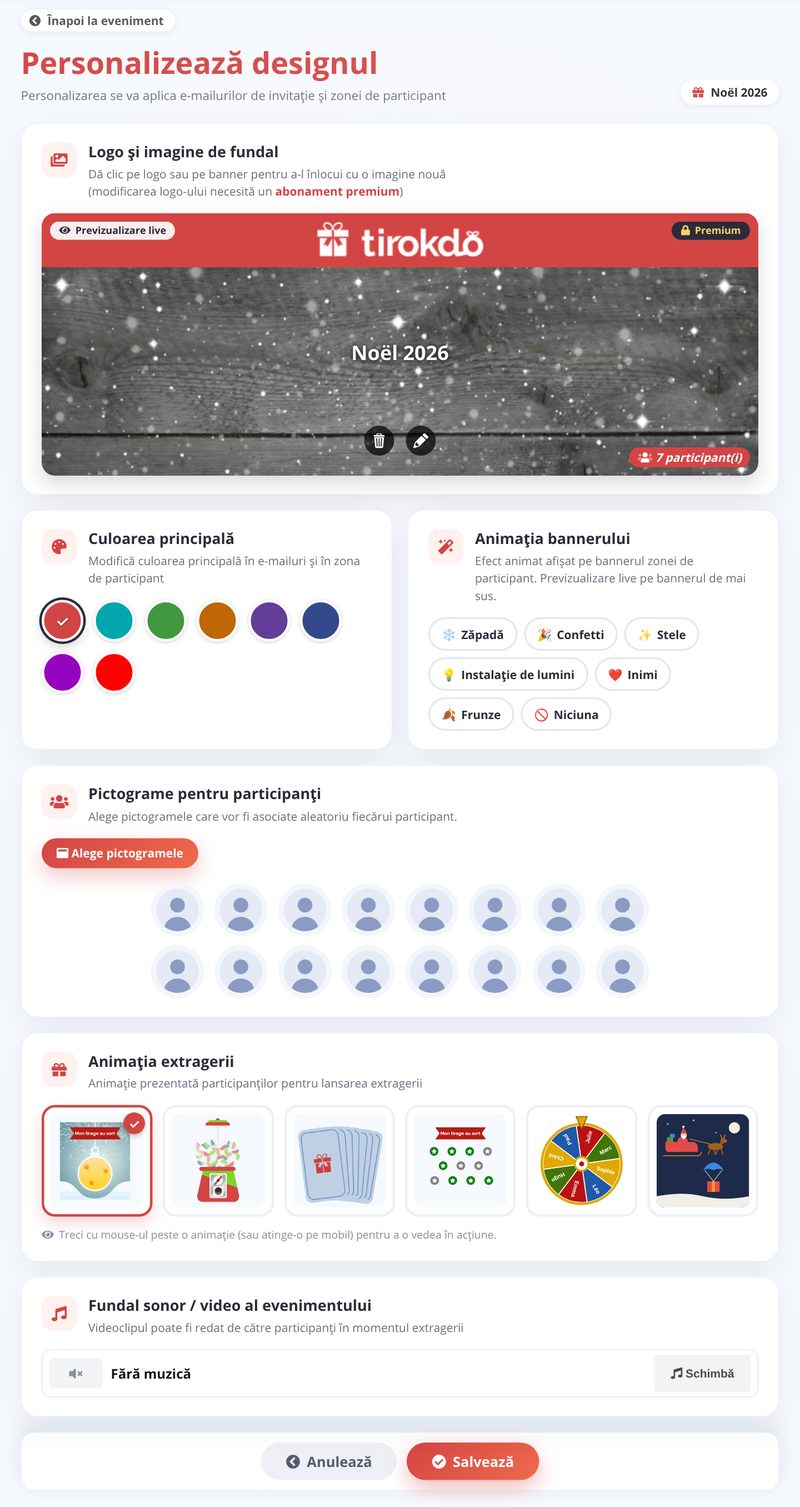 Personalizează designul