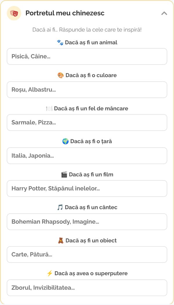 Portretul meu chinezesc